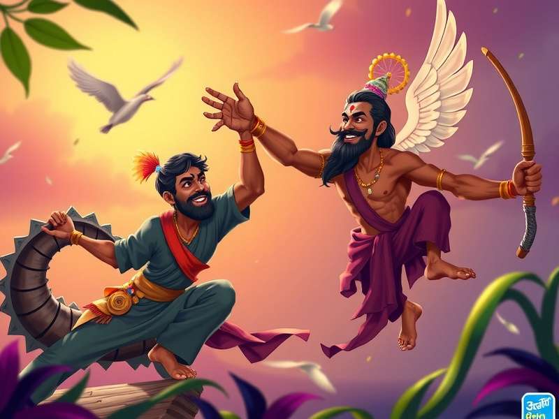 Malayali Might Game Cover Showcasing Kerala Folklore Characters